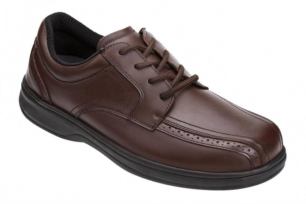 NEW ORTHOFEET men's gramercy orthopedic oxford walking shoe in brown
